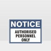 Custom Metal Sign,Authorised Personnel Only Sign
